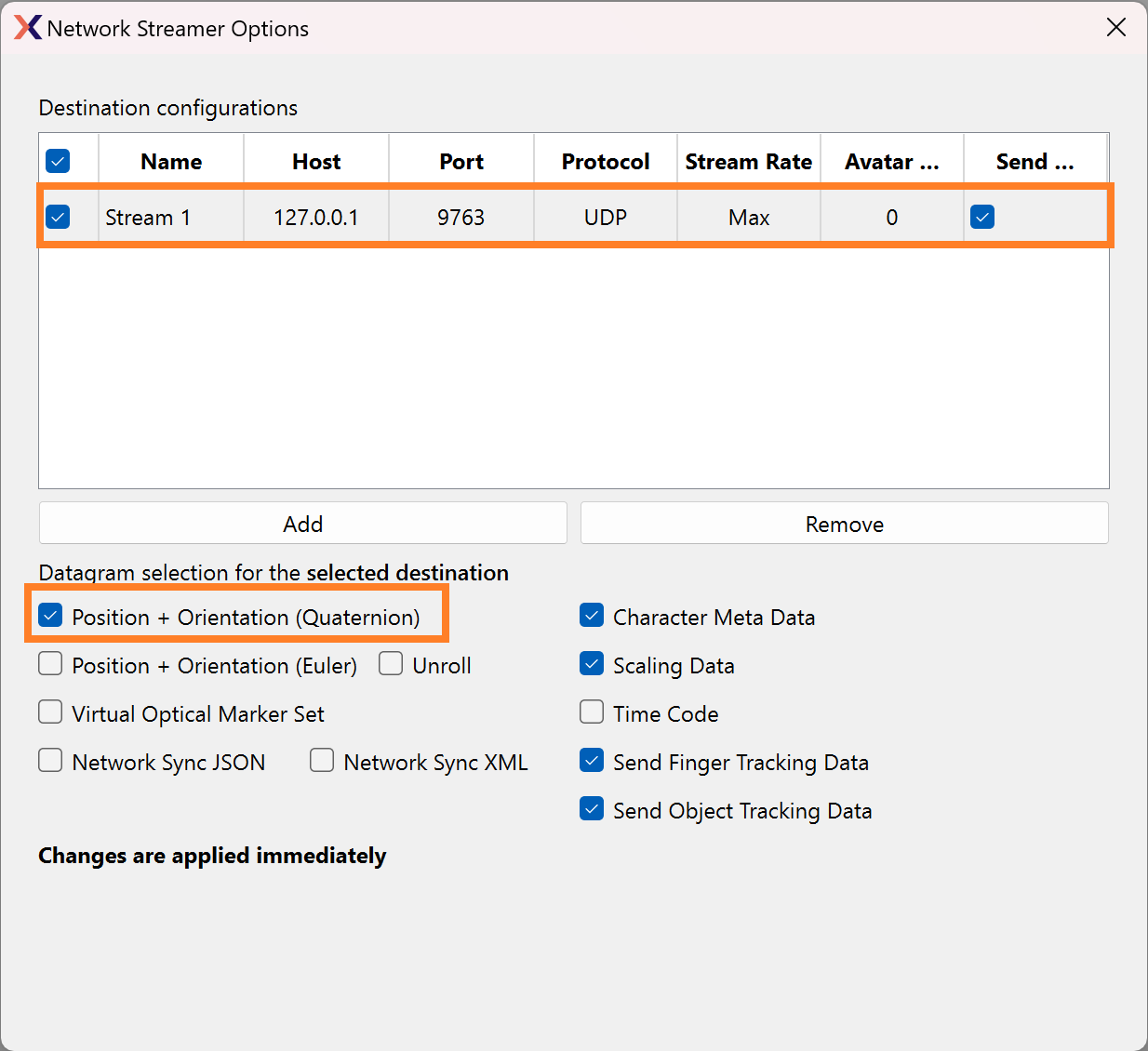 MVN MotionBuilder Live Plugin