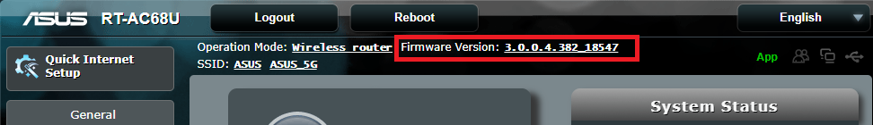 Resetting the Asus access point to router mode