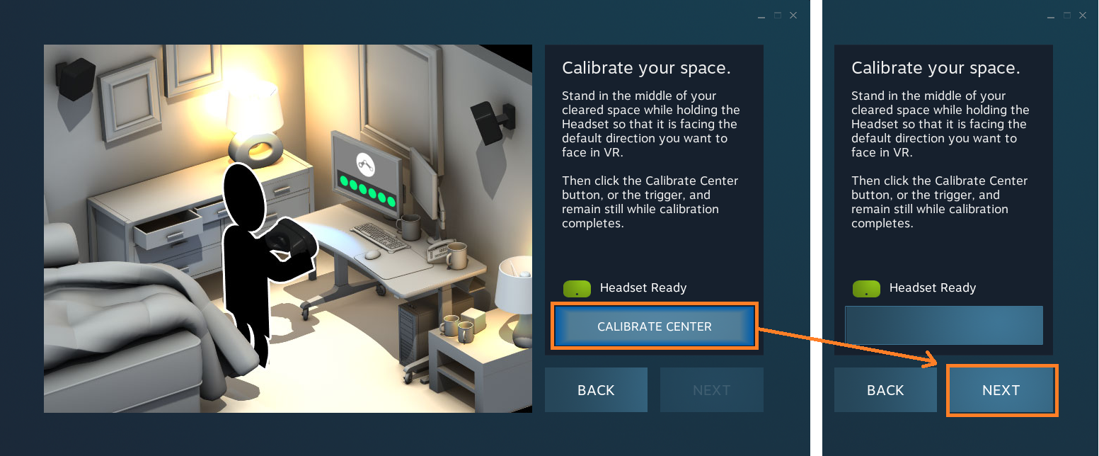 Steamvr room setup deals oculus