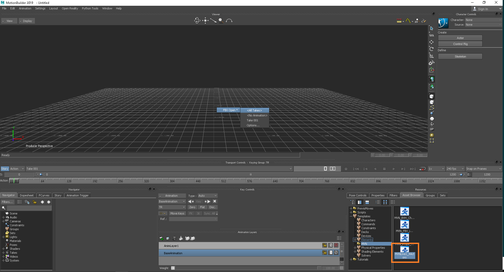 MVN MotionBuilder 实时插件
